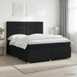 Cumpara ieftin Pat boxspring cu saltea Negru 160 x 200 cm Tesatura