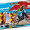 Motocicleta cu perete de foc 70553 Playmobil