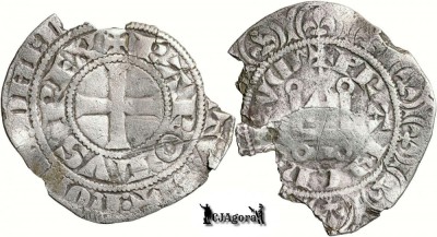1323-1328, Maille Blanche - Carol al IV-lea - Regatul Franței foto