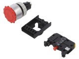 Comutator Siguranță SPAMEL 22mm 2 NC Roșu IP65 ST22