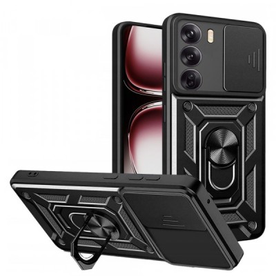Husa pentru Oppo Reno12 Pro, Techsuit, CamShield, Neagra foto