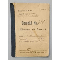 CARNETUL OFITERULUI DE REZERVA , 1925