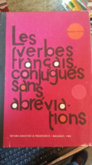 Les verbes francais, conjugues sans , abrevidtions foto