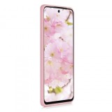 Husa din silicon compatibila cu Huawei P Smart 2021, silk touch, interior din catifea, Roz, X-Level