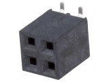 Conector şiruri pini soclu mamă 4 pini 2,54mm SMT
