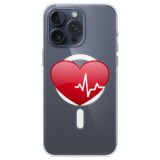 Husa personalizata apple iphone 14 pro max, magsafe, the heart beats