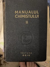 Manualul chimistului (volumul II, partea IV) - Carol Lakner coord. - 1948