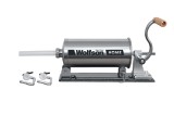 WOLFSON - MASINA MANUALA DE UMPLUT CARNATI CAPACITATE 3KG - CORP INOX - 5 PALNII - MONTAJ ORIZONTAL