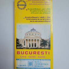 Bucuresti, ghid cu harta orasului, lista strazilor si codurile postale, 2004