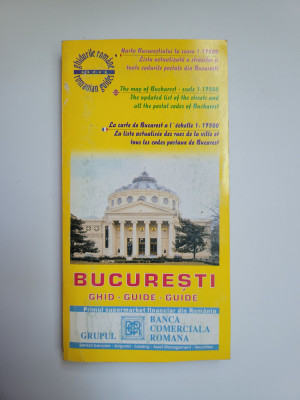 Bucuresti, ghid cu harta orasului, lista strazilor si codurile postale, 2004 foto