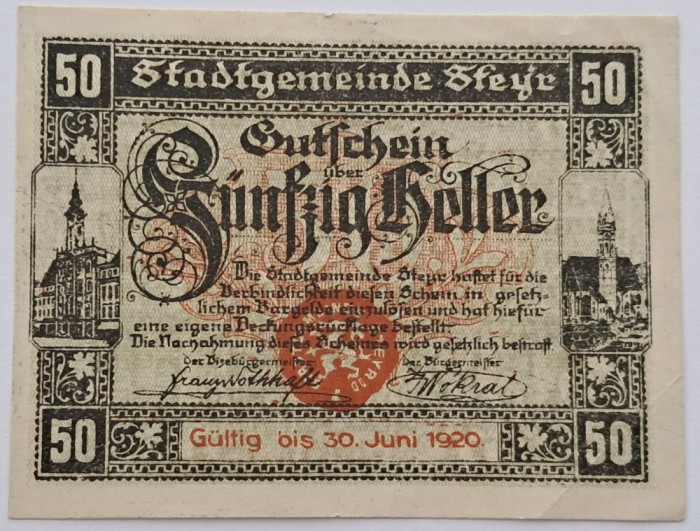 Austria, 50 Heller 1920