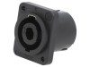 Speakon Panou 4 Pol Negru, Neutrik