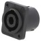 Speakon Panou 4 Pol Negru
