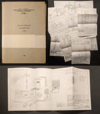rara 1988 Carte Tehnica RADIO TELEFON MOBIL R 8110 cu 15 planse mari, pliate, cu scheme electronice etc Radiotelefon Produs Romanesc IEMI Electronica