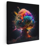 Tablou explozie atomica cosmica multicolora 1646 Tablou canvas pe panza CU RAMA 80x80 cm