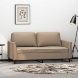 Canapea cu 2 locuri, cappuccino, 140 cm, piele ecologica GartenMobel Dekor, vidaXL