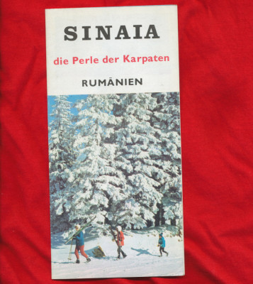 Sinaia die Perle der karpaten - pliant 12 pagini - 1971 foto