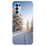 Husa compatibila cu Oppo Find X3 Lite model Snow Path Switzerland, Silicon, TPU, Viceversa, Transparent, Carcasa