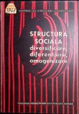 STRUCTURA SOCIALA. DIVERSIFICARE, DIFERENTIERE, OMOGENIZARE-HONORINA CAZACU, CALIN ANASTASIU, ION GLODEANU,-351008