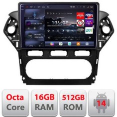 Navigatie Ford Mondeo 2010-2014 Edotec Kit-MONDEO-CLIMA 8 core QLED 2K 16+512 360 Android Waze USB Navigatie Internet Youtube Radio CarStore Technolog