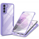 Husa pentru Samsung Galaxy S21 FE 5G + Folie, Techsuit ColorVerse 360 Series, Purple