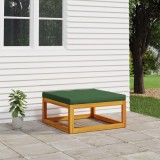 Taburet Gradina Lemn Acacia, Perna Verde, 68x68x29 cm, Exterior