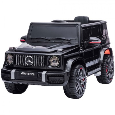 Masinuta electrica Chipolino SUV Mercedes G63 AMG cu scaun din piele si roti EVA black foto