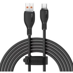 Cablu alimentare si date Baseus Pudding, Fast Charging Data Cable pt. smartphone, USB la USB Type-C 100W, 2m, negru