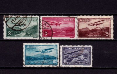 ✅RO 1931 ,LP 94 ,&amp;quot;Vederi - posta aeriana&amp;quot; &amp;quot; serie , stampilata foto