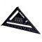 Echer multifunctional cu talpa, 90 grade, Aluminiu, Negru, 188x188x265 mm