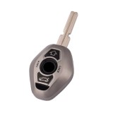 Husa Cheie BMW E46 E39 3 Butoane TPU Negru Contur Auriu Stil Diamant - Protectie Premium