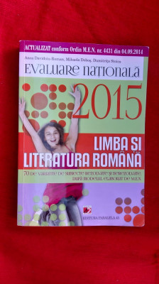 EVALUAREA NATIONALA LIMBA SI LITERATURA ROMANA ,ROMAN ,DOBOS ,STOICA foto