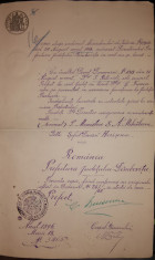 LOT DE 8 DOCUMENTE VECHI 1890 foto