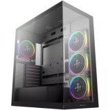 Carcasa Deepcool CG580 4F V2, Middle Tower, fara sursa, Tempered glass (Negru)