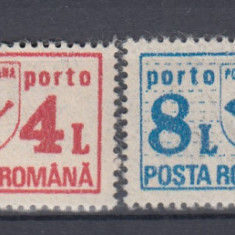 ROMANIA 1992 PORTO DUBLE SERIE MNH