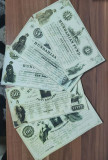 REPRODUCERI lot 5 bancnote HUNGARY DOLLAR anul 1852