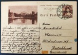 ROMANIA 1933 - Intreg Postal Ilustrat (Muzeul Militar) cu marca fixa 6 lei maro Mihai I - circulat Cernauti (Bucovina) - Plauen (Germania)