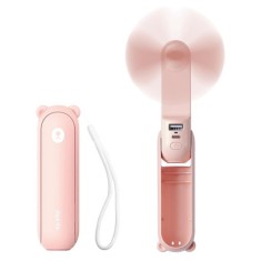 Ventilator Portabil 2000mAH, USB - JisuLife (F8) - Pink foto