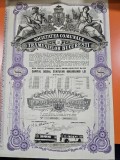 Certificat nominativ- atestă deținerea a 20 de acțiuni nominative la Societatea Comunală a Tramvaielor București (S.C.T.B.).