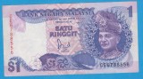 (1) BANCNOTA MALAEZIA - 1 RINGGIT ND (1986)