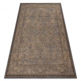 Covor din l&acirc;nă ANTIGUA 518 74 JG900 OSTA - Flori, cadru, maro țesut plat, 170x240 cm