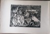 Plansa Gravura Paul I. Erdos Viata noua(Oas 1957)