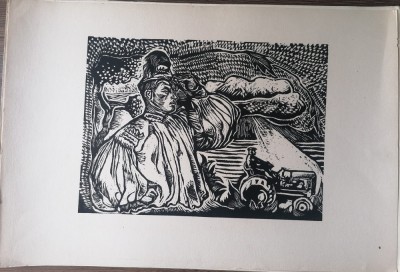 Plansa Gravura Paul I. Erdos Viata noua(Oas 1957) foto