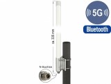 Antena 5G de exterior LTE N jack -2.14 - 2.93 dBi 33.5 cm fixare perete omnidirectional, Delock 12631