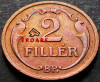 Moneda istorica 2 FILLER / FILERI - UNGARIA, anul 1930 *cod 3580 = EROARE, Europa