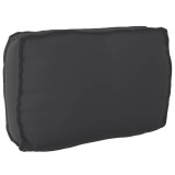 VidaXL Pernă pentru spătar din paleți cu pernă Negru 70 x 40 x 12 cm