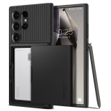Husa pentru samsung galaxy s24 ultra, spigen slim armor cs, black