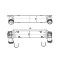 Intercooler BMW Seria 1 E87/E88/E81/E82, 09.2006-09.2012, Seria 3 E90/E91/E92/E93, 10.2003-2013, motor 2.0 d, diesel, cu/fara AC, aluminiu brazat/pla