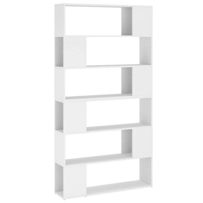 Biblioteca/Separator camera, alb, 100x24x188 cm