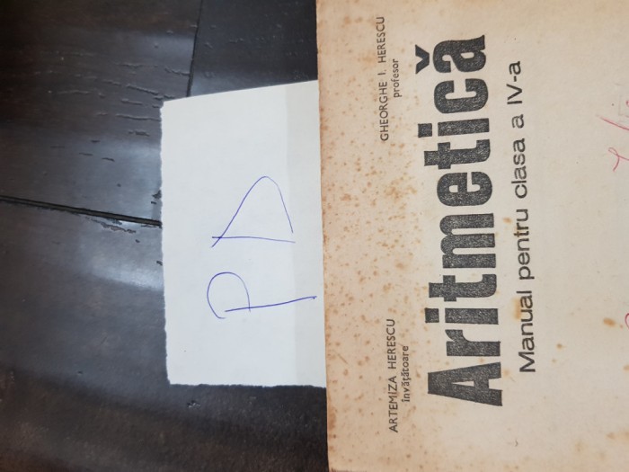 Aritmetica cl a IVa Pd+
